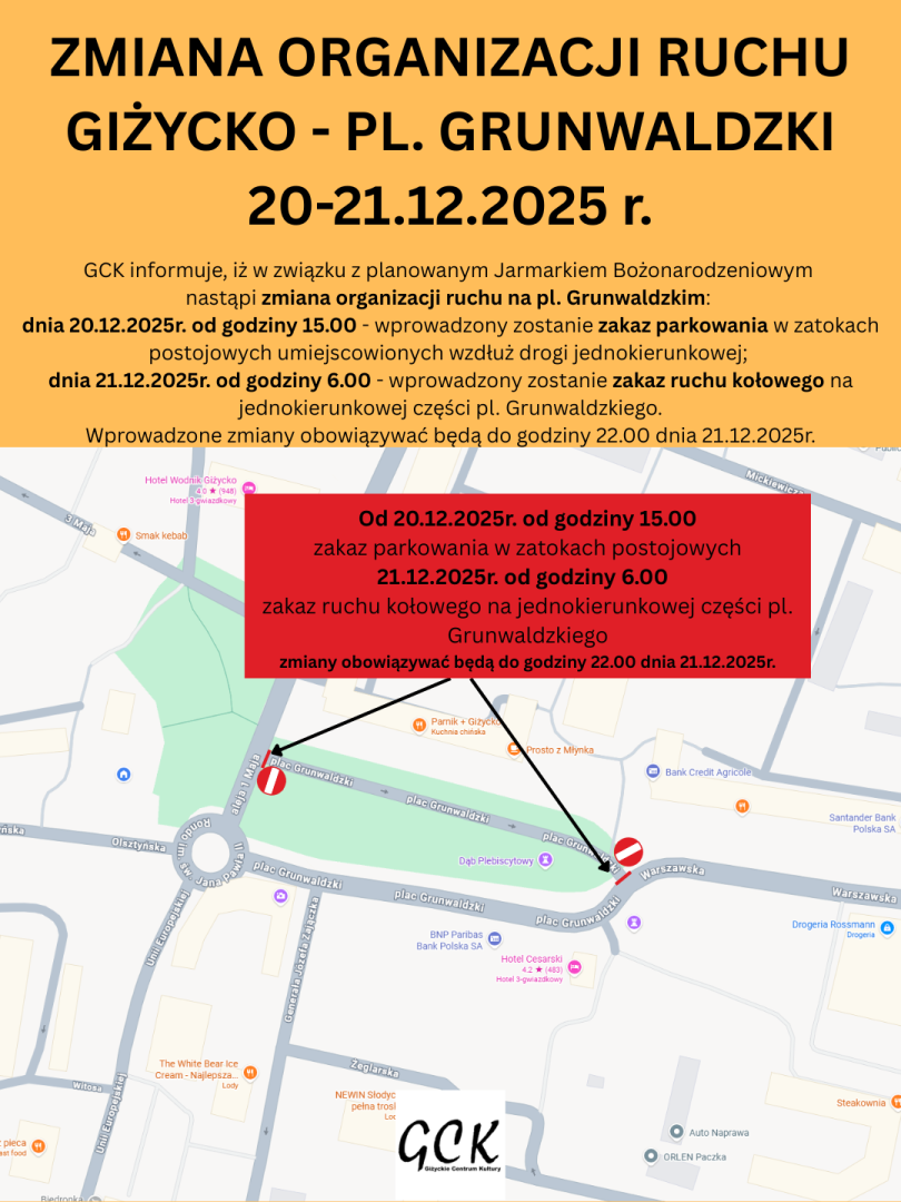 Zmiana organizacji ruchu_plakat