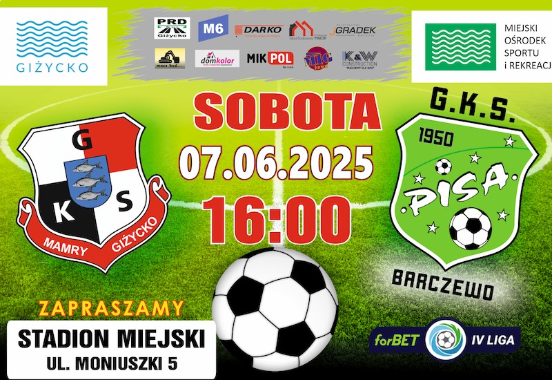 GKS Mamry Giżycko VS GKS Pisa Barczewo